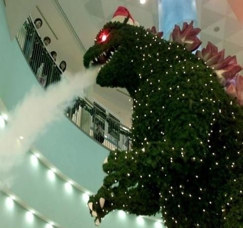 scary santa claus movie 2011.  lights, mall, monster, movie, Santa Claus, scary, Shopping, smoke, tree